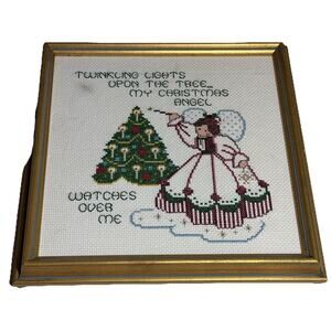 Astor Place Christmas cross stitch kit # HS126 Christmas Guardian Angel